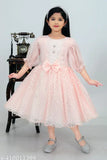 LIGHT PEACH FROCK FOR GIRL