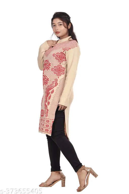 Beautyfull woolen kurti for women