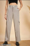 Sp/Four_Pocket_Cargo_Pant_High Rise_Stylish&lose_pant_look like slime and solid pant for woman