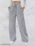 "Ultimate Comfort: Women's Drawstring High-Waisted Sweatpants & Joggers with Pockets – Perfect for Workouts & Relaxing!"