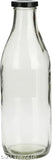 Somil Stylish Kitchen Storage & Serving Glass Bottle With Metal Lid, 1000, Pack Of 3