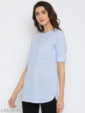 Tufafi's Mandarin Neck Cotton Tunic