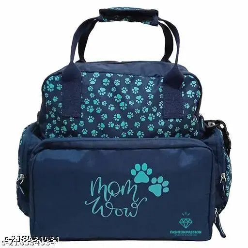 Baby Diaper Bag Maternity Backpack (Blue Elephant Printed).