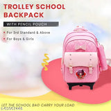 Tinytot Designer Hi Storage School Backpack School Bag for Girls (Pink) 25 L