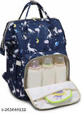 Lil Sprouts Premium Diaper Bag for Mothers | Spacious Waterproof Backpack with Multiple Pockets to Easily Organise Baby Essentials, Various Sized Pockets (Unicon Print navy blue )