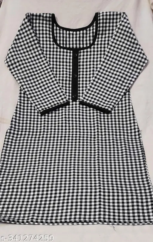 WOOLEN CHECK KURTI