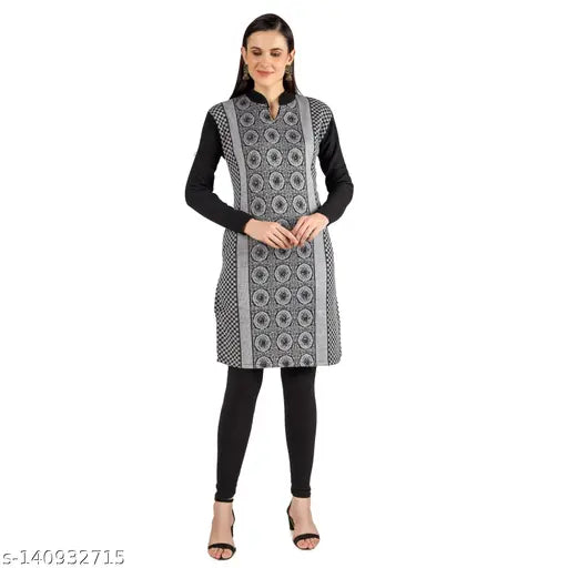 BADOS Present Graceful Unique Women Woolen Kurti