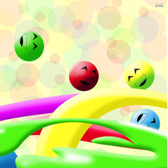 Happy Emoji Color Balls Mobile Case Cover - GillKart