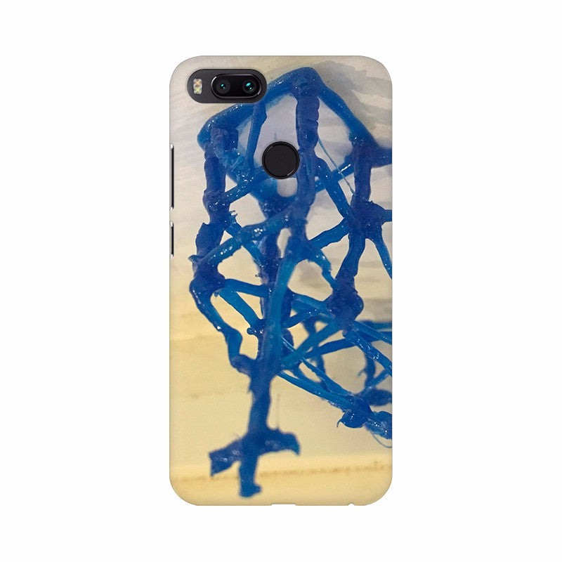 Blue Color Spider Net Mobile Case Cover - GillKart