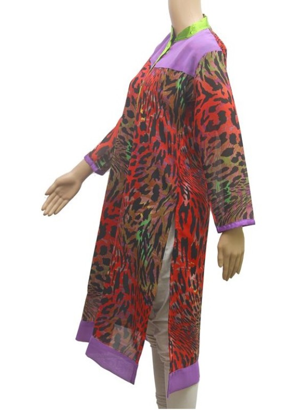 Women's Synthetic Kurtis (Multi Color, M) - GillKart