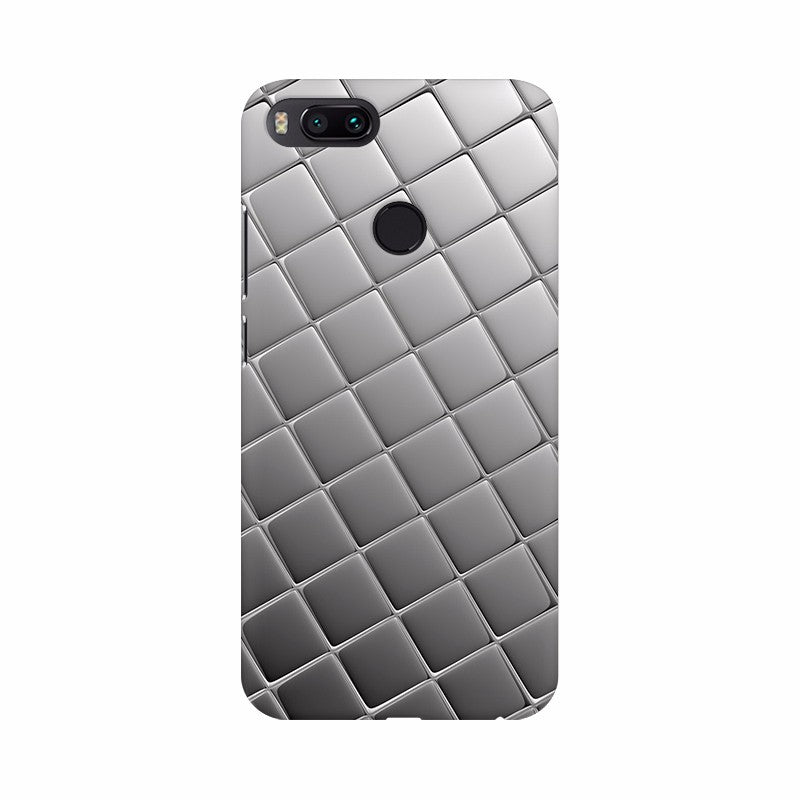 3D Gray color chocolate Cubes Mobile Case Cover - GillKart