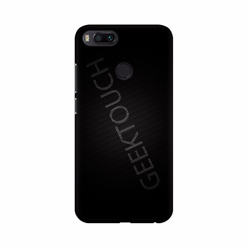 Black Background with text Mobile Case Cover - GillKart