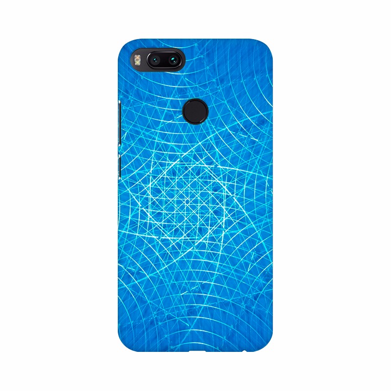 Blue Color Different Curves Mobile Case Cover - GillKart