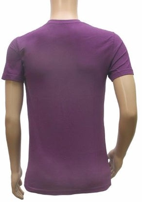 Mens Hosiery Mix Printed Men Tshirts (Violet, S) - GillKart