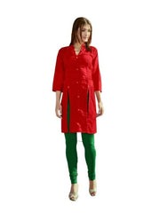 Women's Cotton Kurtis (Red, L) - GillKart