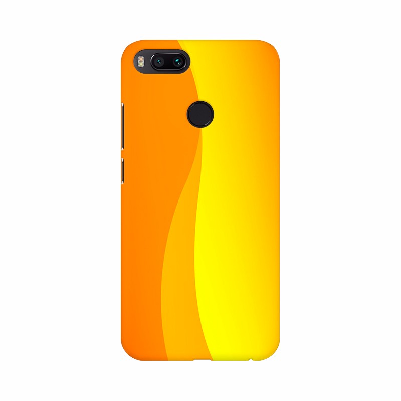 Curve Shape Orange background Mobile Case Cover - GillKart