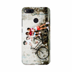 Children on Bicycle Poster Mobile Case Cover - GillKart