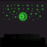 Green Decorative Radium Wall Sticker - GillKart