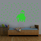 Green Kids Room Decor Radium Wall Sticker - GillKart