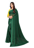 Women's Georgette Silk Saree(Green ,5-6Mtrs) - GillKart