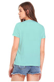 Women's Cotton Western Wear T-Shirt (Green) - GillKart