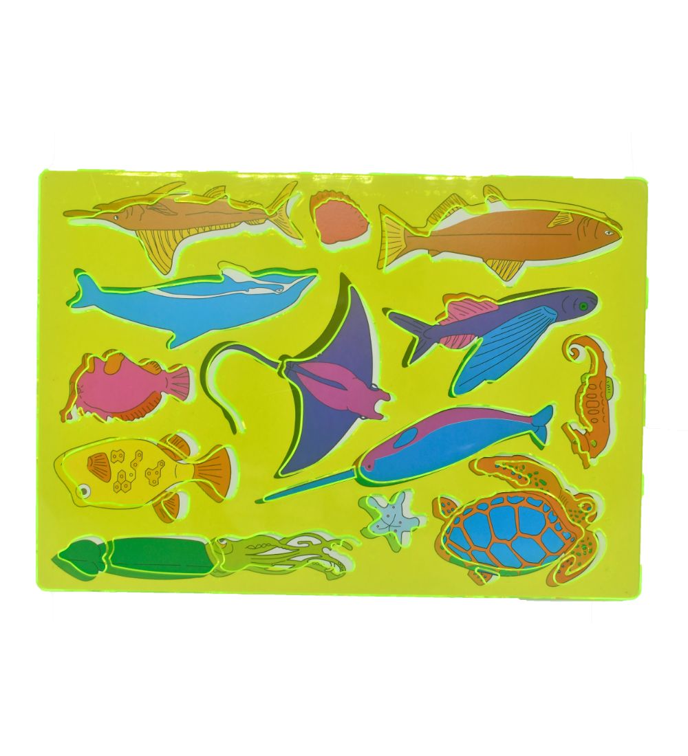 Pack Of 3_Sea creatures Stencils (Color: Assorted) - GillKart