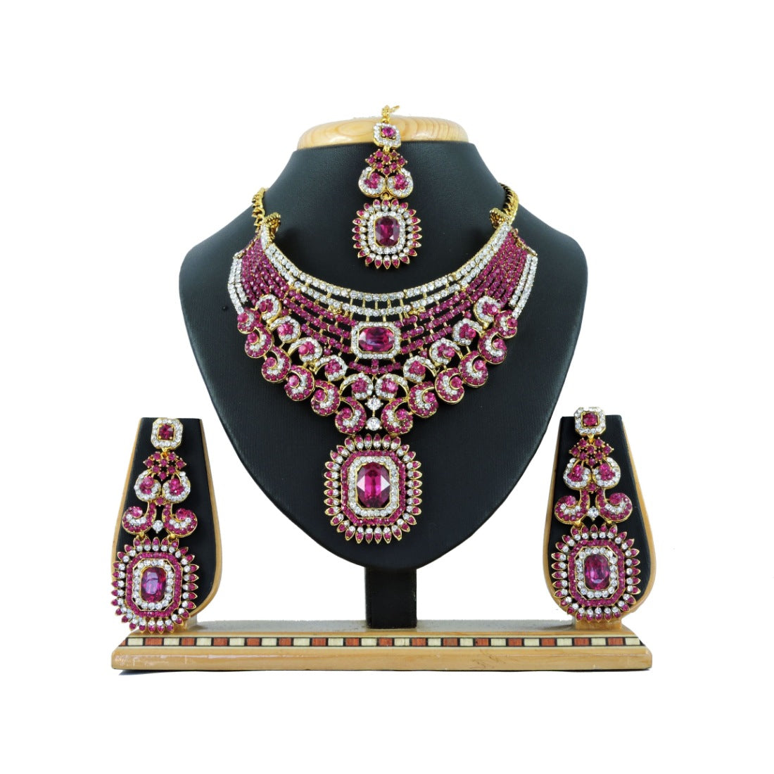 Women's Alloy Necklace set (Pink) - GillKart