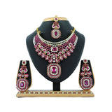 Women's Alloy Necklace set (Pink) - GillKart