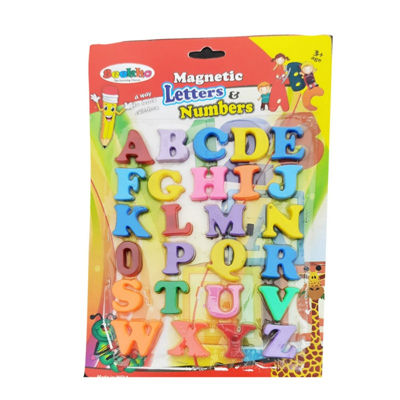 Magnetic Capital Alphabets For Kids (Color: Assorted) - GillKart