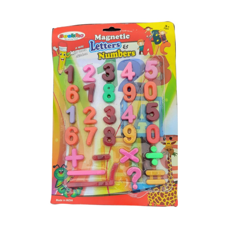 Magnetic Numbers And Arithmetic Symbols Multicolour (Color: Assorted) - GillKart