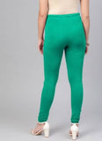 Women's Cotton Leggings (Color:Sea  Green) - GillKart