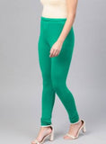 Women's Cotton Leggings (Color:Sea  Green) - GillKart