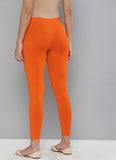 Women's Cotton Leggings (Color:Orange) - GillKart