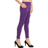 Women's Cotton Leggings (Color:Purple) - GillKart