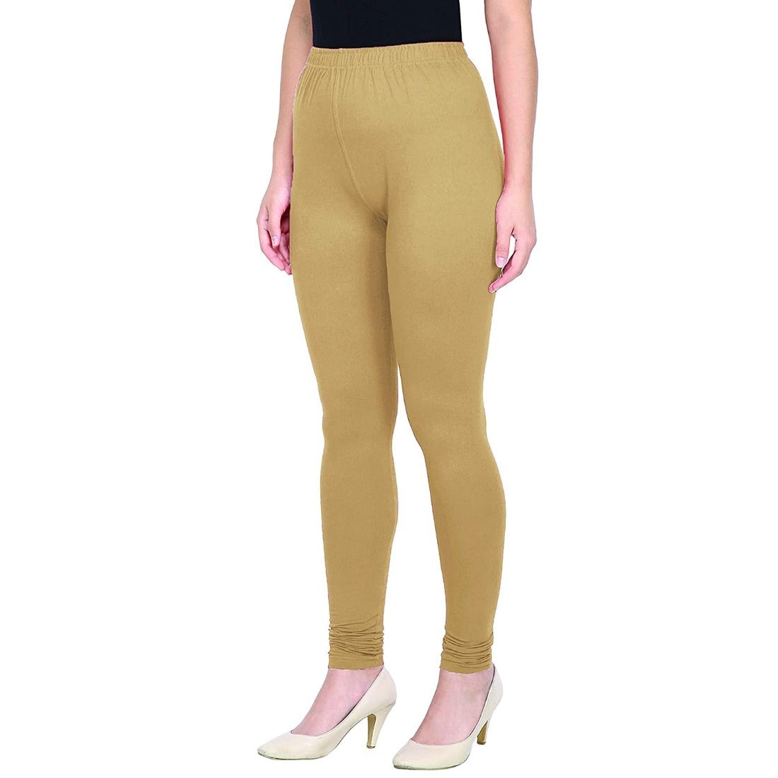 Women's Cotton Leggings (Color:Skin) - GillKart