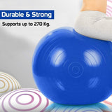 Burst Exercise Gym Ball 75cm with Pump (Color: Assorted) - GillKart