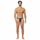 Men's Nylon String Side Briefs Underwear (Blue) - GillKart