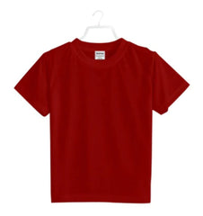 Boys Cotton Plain Half Sleeve TShirt (Maroon) - GillKart