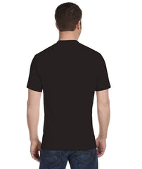 Men's Half Sleeve Round Neck Polyester T Shirt (Black) - GillKart