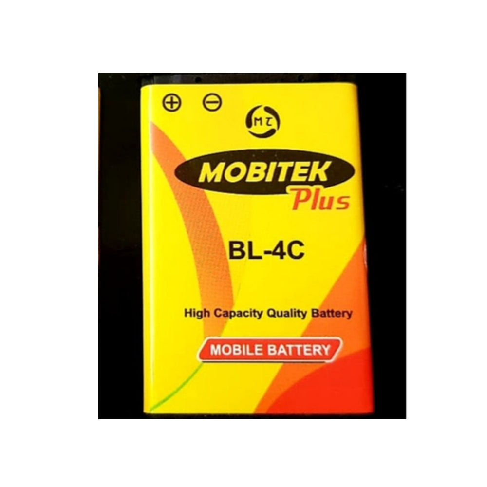Pack Of_2 Mobitek 4C Battery (Color: Assorted) - GillKart